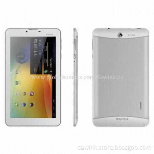 7-inch 3G Calling Tablet PCs, 800 x 480P Screen Panel, G + P Touch Panel, MTK8312/GPS/Dual-SIM Cards